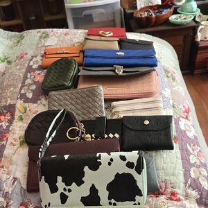 Elegant Black and White Cow Print Women's Wallet